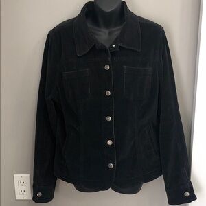 Denver Hayes Black Corduroy Shirt Jacket – Women’s XL